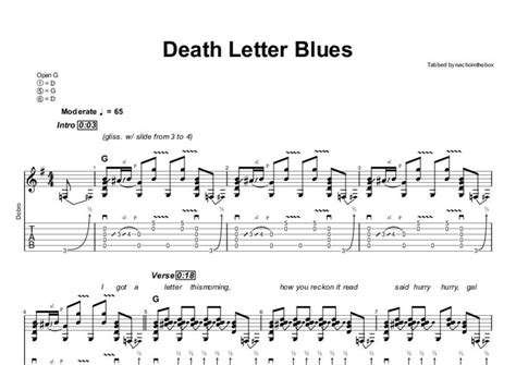 Death Letter Blues – Uma melancolia visceral misturada com um ritmo contagiante de slide guitar